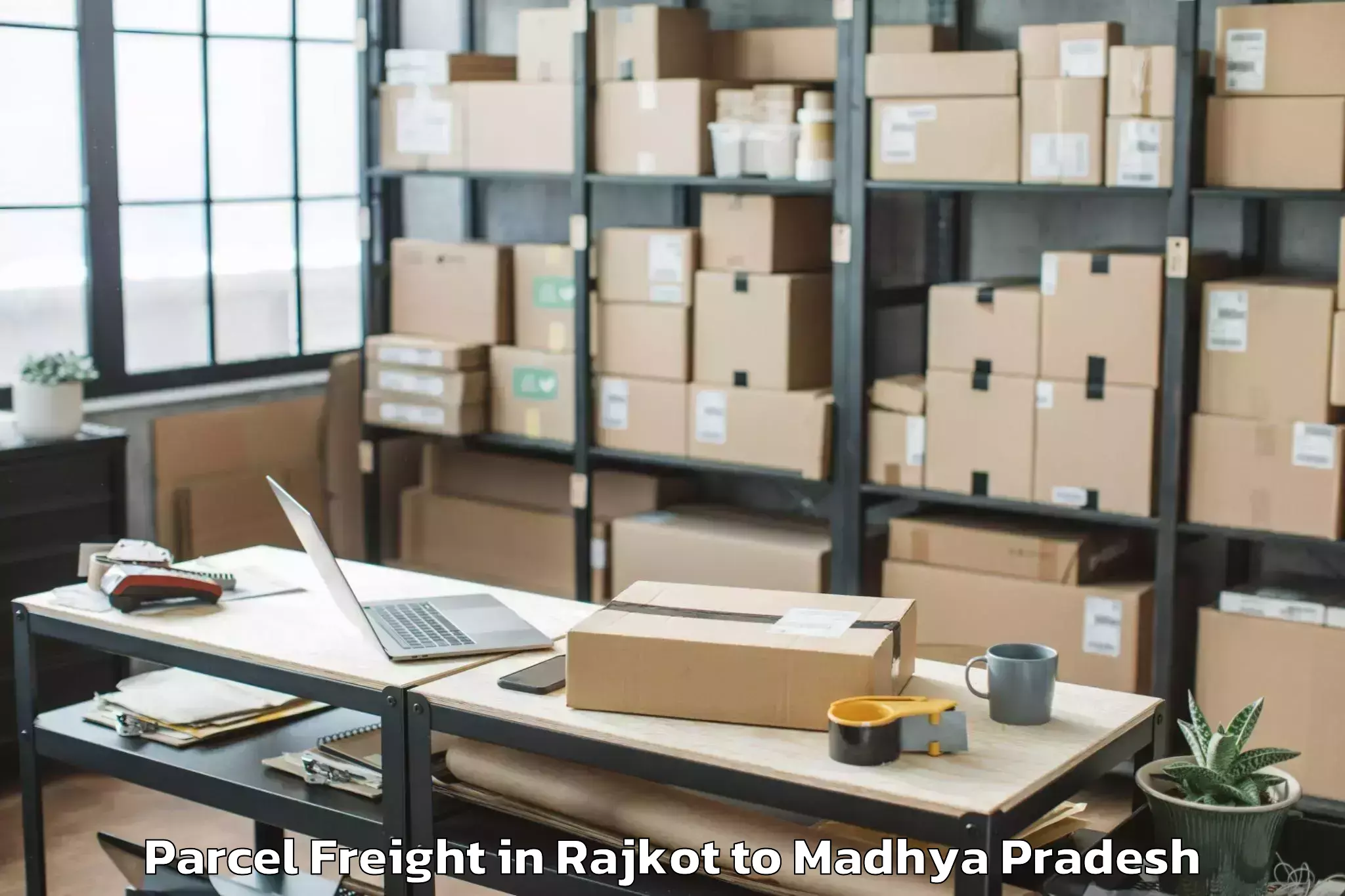 Book Your Rajkot to Dr Harisingh Gour Vishwavidyal Parcel Freight Today